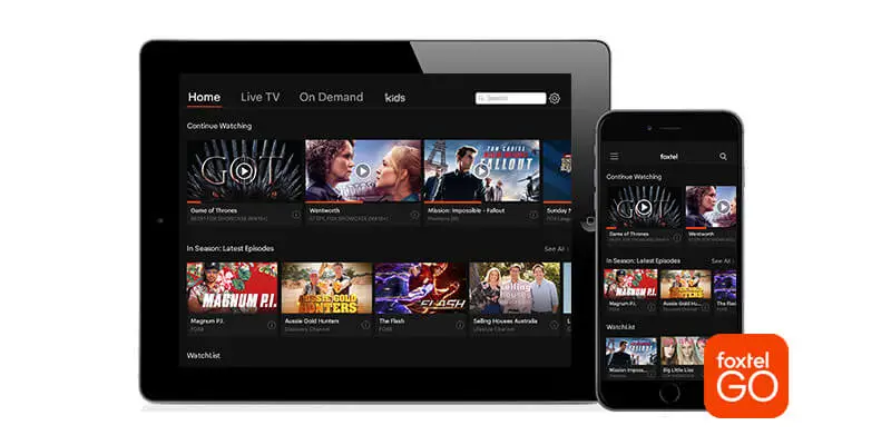 使用 iPhone 和 iPad 在 Apple TV 上觀看 Foxtel Go