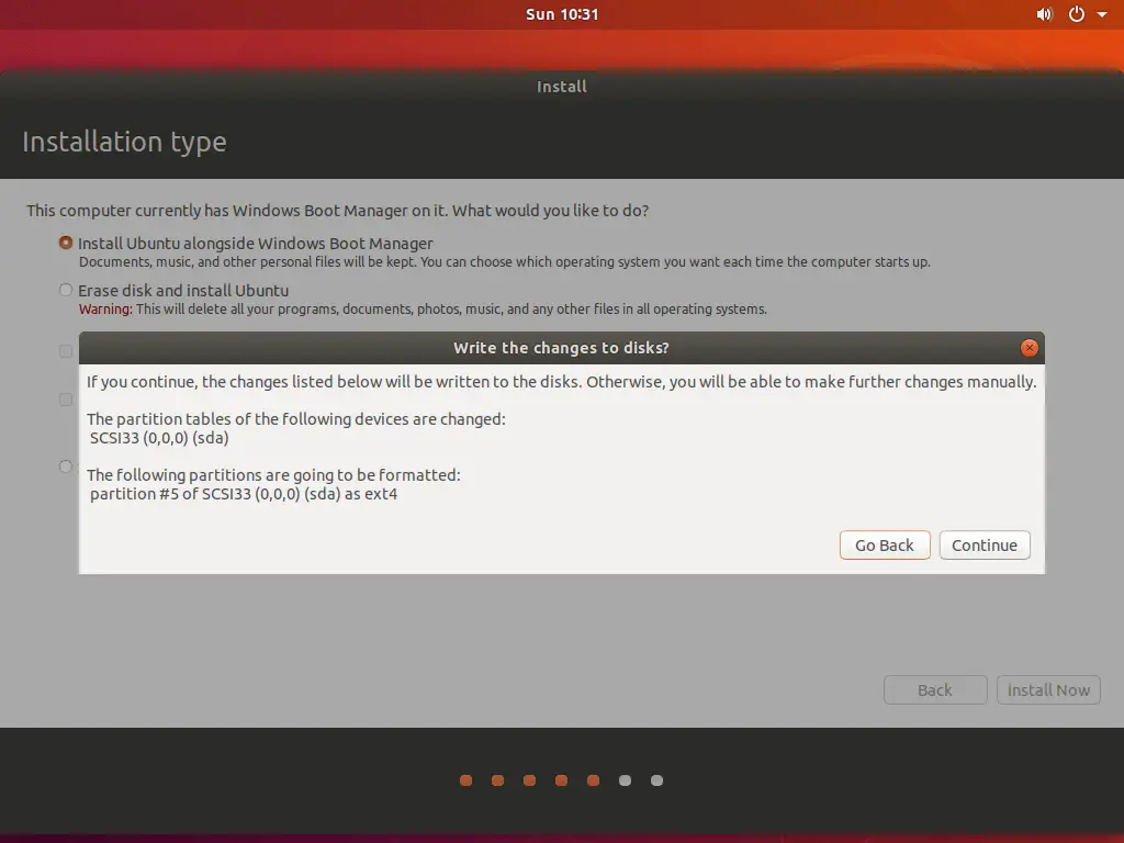Inicialização dupla Ubuntu e Windows