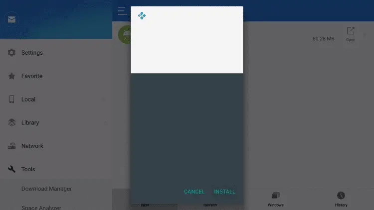 Firestick 上的 Kodi 使用 ES 文件資源管理器