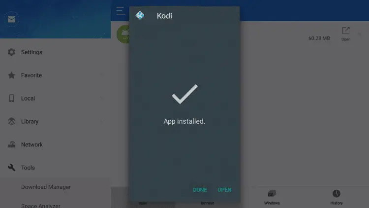Firestick 上的 Kodi 使用 ES 文件資源管理器