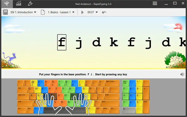 Rapid Typing Tutor - 適用於 PC Windows 的最佳打字軟件