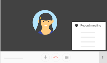 在 Google Hangouts meet 上錄製會議