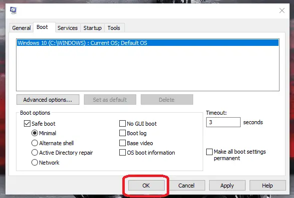 Windows 中的安全模式