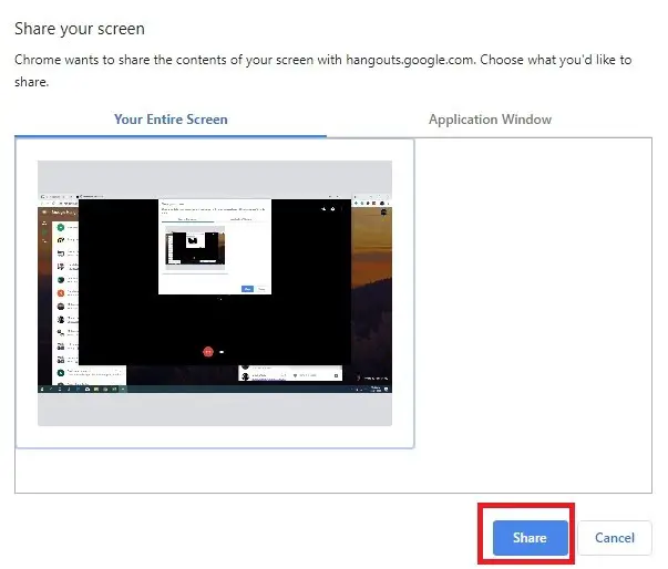 Paano ibahagi ang iyong screen sa Hangouts