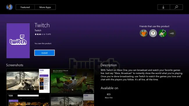Twitch на Xbox