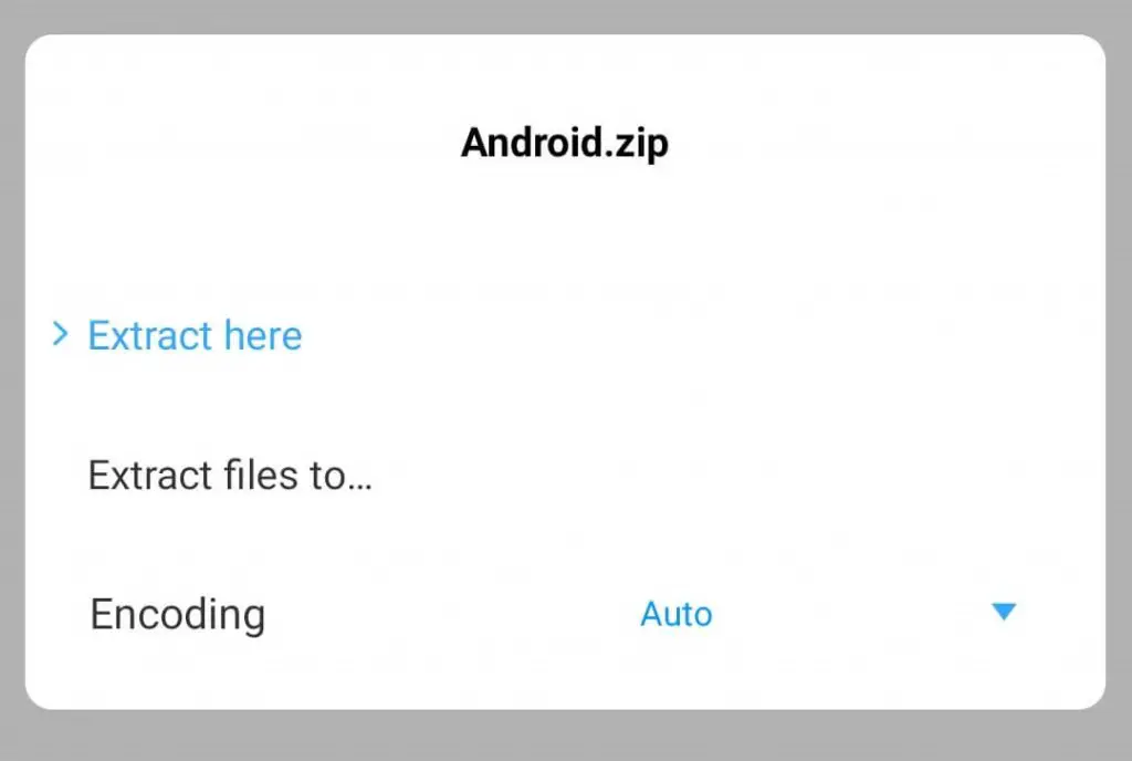 在 Android 上解壓縮文件