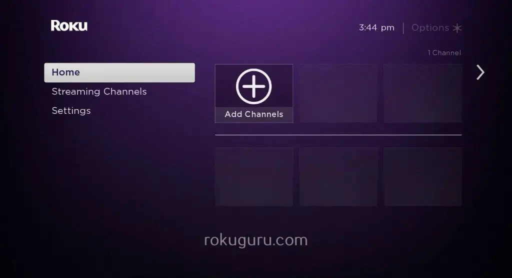     Roku主屏幕