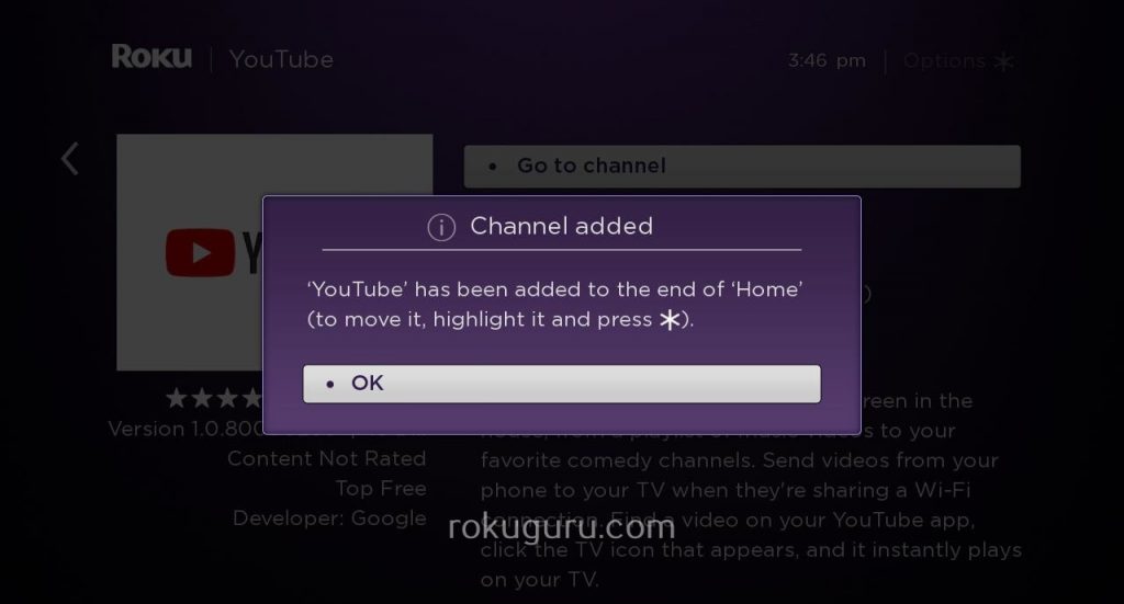 Roku 上的 Youtube