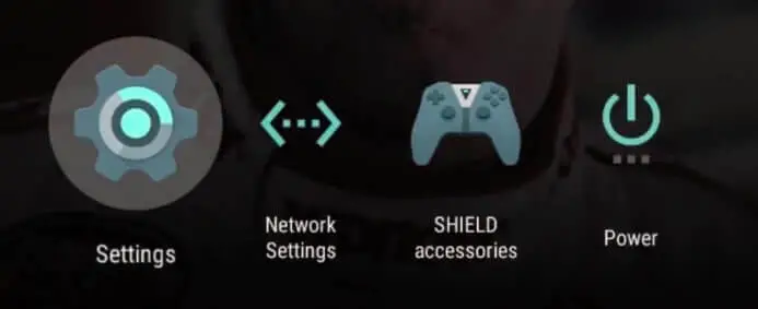 在 Nvidia shield 上選擇設置