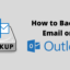 如何在 Microsoft Outlook 上備份電子郵件