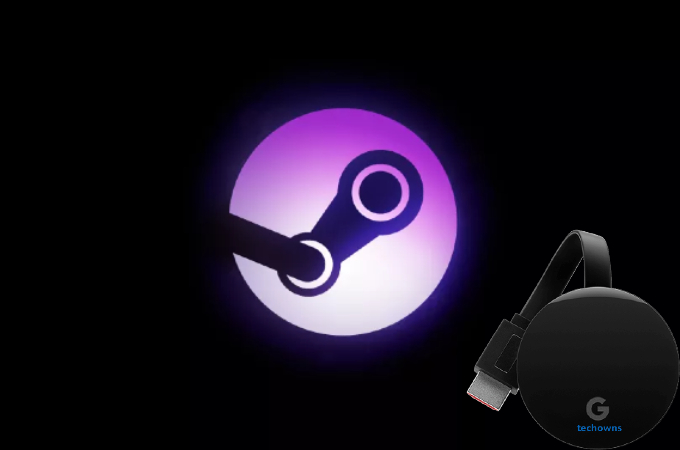 Strim Steam Link ke TV melalui Chromecast