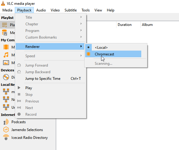 Chromecast VLC