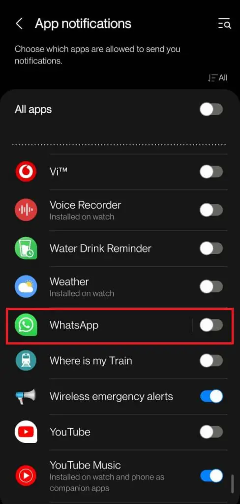 在 Galaxy Watch 5 上啟用 WhatsApp 通知