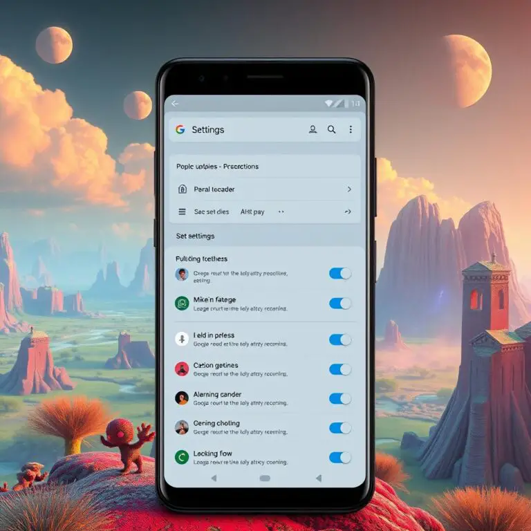 Google 的 Android 設定頁面重啟