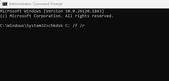 chkdsk