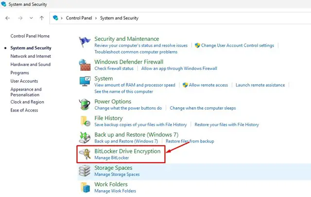 Bitlocker-Laufwerkverschlüsselung