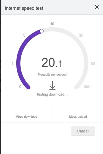檢查您的互聯網連接