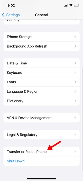轉移或重置iPhone