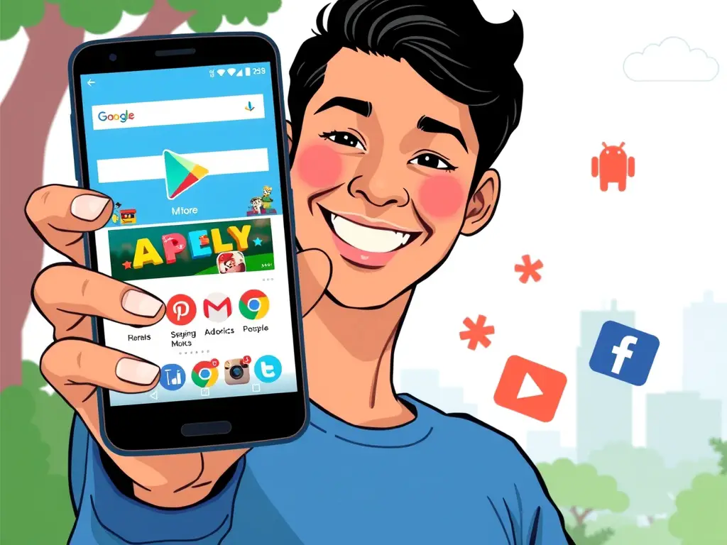 用Google Play商店的Android手機