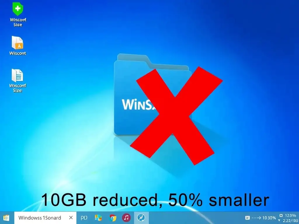 Windows 11桌面，WinSXS資料夾大小縮減