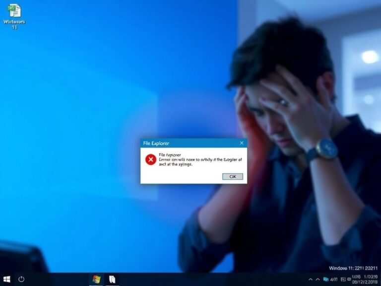 Windows 11 檔案總管錯誤畫面