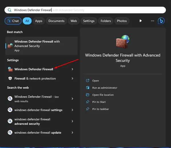 Windows Defender防火牆