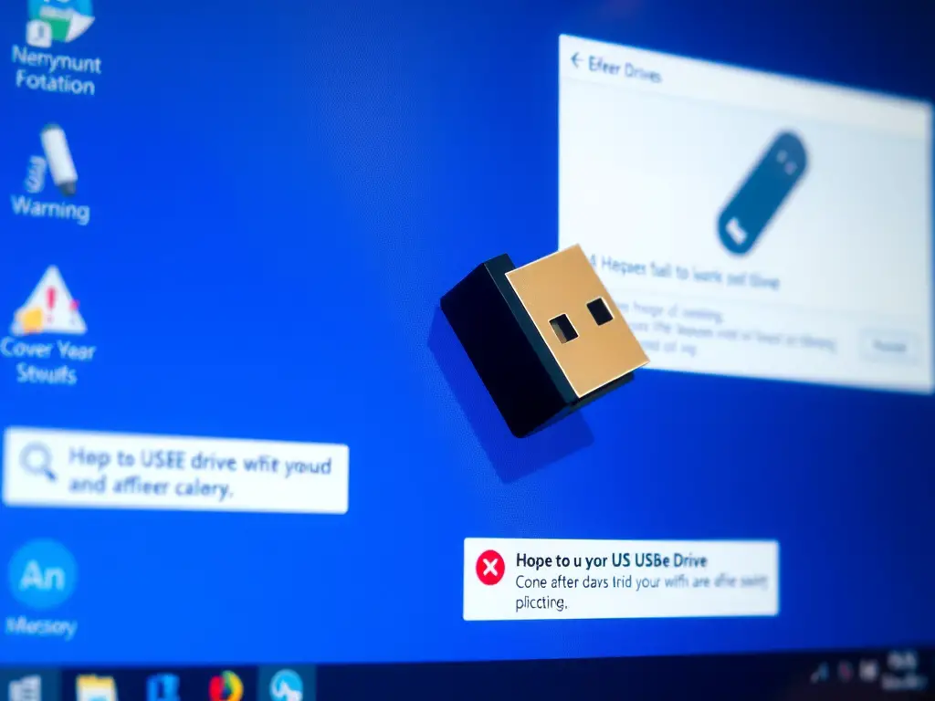 Windows無法格式化USB驅動器的錯誤訊息